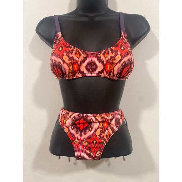Victorias Secret Printed 2pc Bikini Swimsuit Size S - Picture 2 of 7